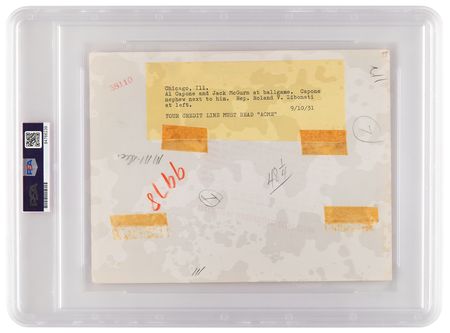 Lot #376 Al Capone Original 'Type II' Photograph - Comiskey Park - Image 2