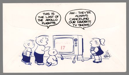 Lot #562 Apollo 17 Crew-Signed Recovery Cover - Image 2