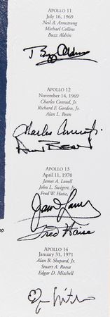 Lot #565 Astronauts (24) Multi-Signed Canvas Giclee Print by Alan Bean: 'Reaching for the Stars' (Ltd. Ed. #951/1500) - Image 8