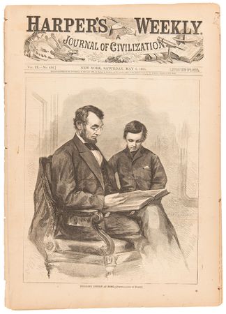 Lot #211 Abraham Lincoln Assassination: Harper's Weekly from May 6, 1865 - Image 1