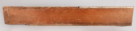 Lot #93 White House Doorway Molding with Original Multi-Layered Paint and Extension Piece Relic - Image 2