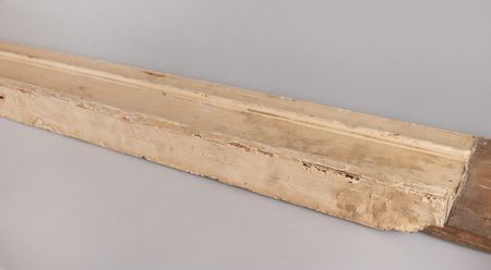 Lot #93 White House Doorway Molding with Original Multi-Layered Paint and Extension Piece Relic - Image 4