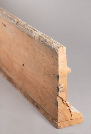 Lot #94 White House Doorway Molding with Original Multi-Layered Paint and Extension Piece Relic - Image 3