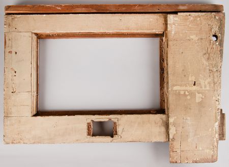 Lot #96 White House Utility Wall Panel Frame with Outlet Hole Relic - Image 1