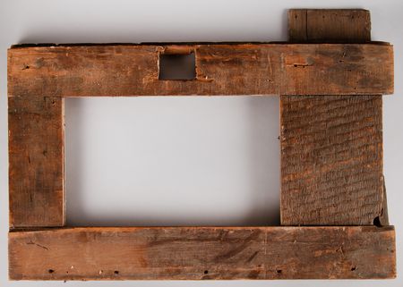 Lot #96 White House Utility Wall Panel Frame with Outlet Hole Relic - Image 2