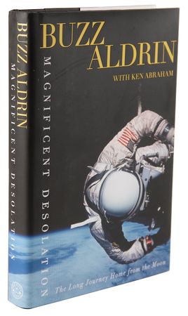 Lot #558 Buzz Aldrin Signed Book - Magnificent Desolation - Image 3