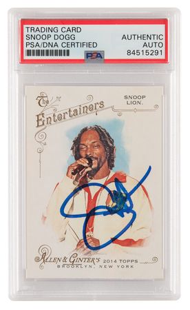 Lot #748 Snoop Dogg Signed Trading Card - Image 1