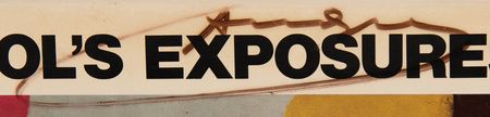 Lot #605 Andy Warhol Signed Book - Exposures - Image 2