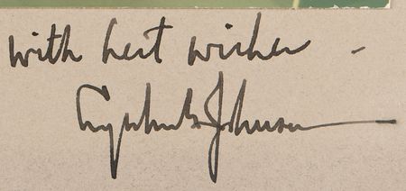 Lot #196 Lyndon B. Johnson Signed Photograph - Image 2