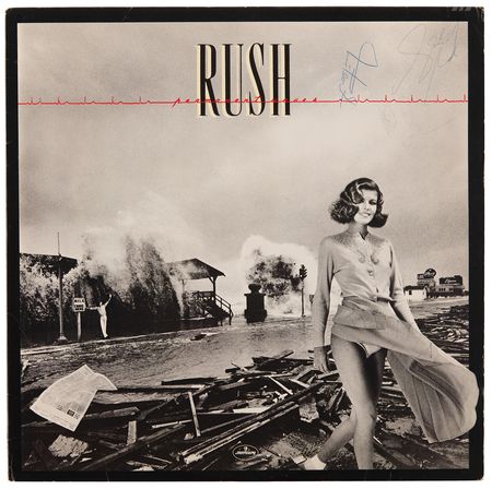 Lot #732 Rush Signed Album - Permanent Waves - Image 1