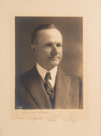 Lot #143 Calvin Coolidge Signed Photograph - Image 1