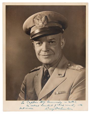 Lot #67 Dwight D. Eisenhower Signed Photograph to