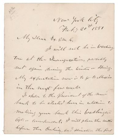 Lot #42 U. S. Grant Autograph Letter Signed to His Former Postmaster General: 