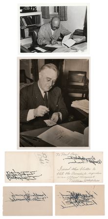 Lot #263 Franklin D. Roosevelt and Dwight D. Eisenhower Ink Blotters - Image 1