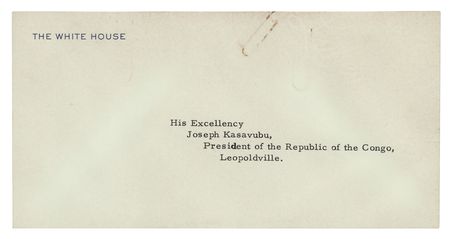 Lot #77 John F. Kennedy Typed Letter Signed as President to Joseph Kasavubu, President of the Republic of the Congo - Image 2