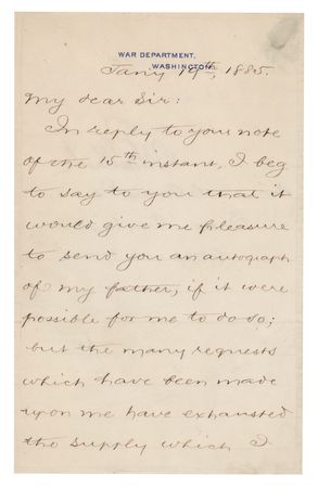 Lot #444 Robert Todd Lincoln Letter Signed