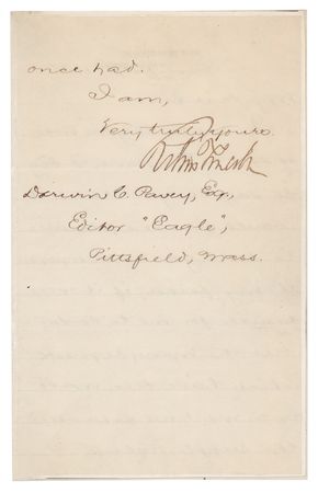 Lot #444 Robert Todd Lincoln Letter Signed Regarding Abraham Lincoln's Autograph - Image 2
