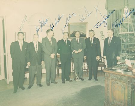 Lot #83 John F. Kennedy and Secret Service Signed Photograph - Image 1