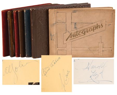 Lot #775 Actors and Actresses (6) Autograph Albums with (200+) Signatures - Image 1