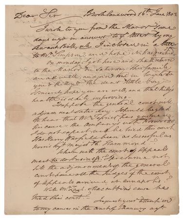 Lot #379 Charles Carroll of Carrollton Autograph Letter Signed - Image 1