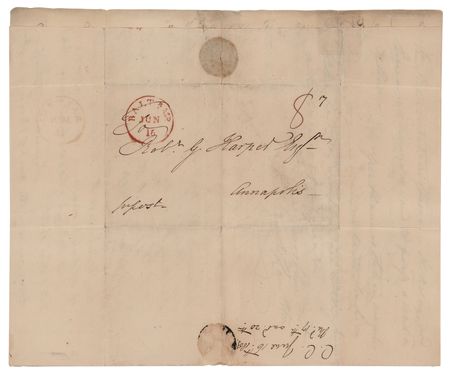 Lot #379 Charles Carroll of Carrollton Autograph Letter Signed - Image 3
