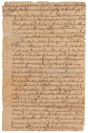 Lot #321 Richard Stockton Autograph Document Signed - Image 1