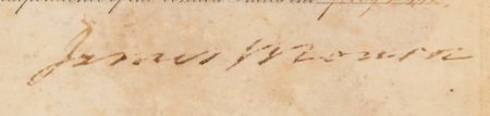 Lot #222 James Monroe Document Signed as President - Image 2
