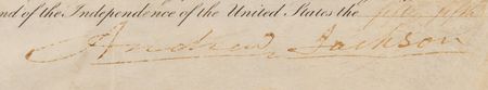 Lot #187 Andrew Jackson Document Signed as President - Image 2