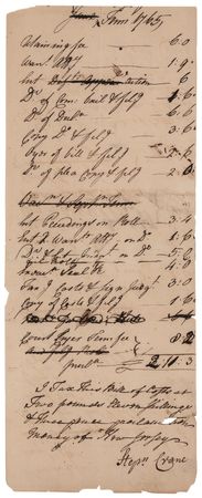 Lot #389 Stephen Crane Document Signed