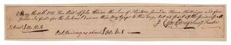 Lot #320 Caesar Rodney Autograph Document Signed - Image 1