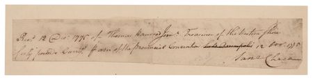 Lot #314 Samuel Chase Revolutionary War-Dated Autograph Document Signed - Image 1