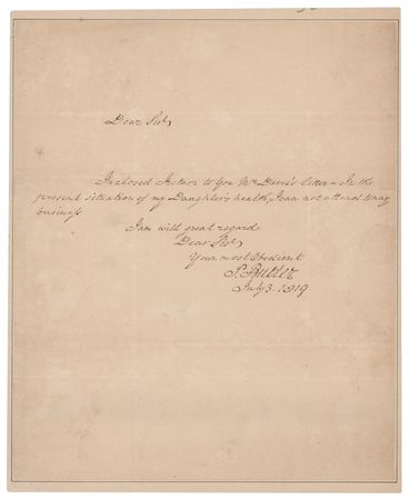 Lot #373 Pierce Butler Autograph Letter Signed - Image 1