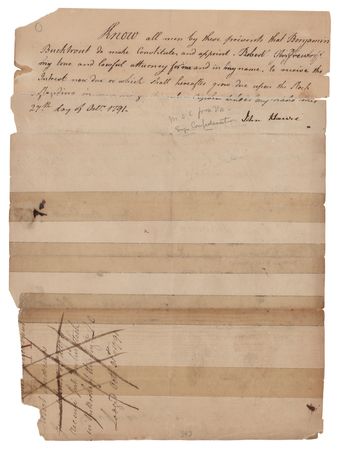 Lot #416 John Harvie Document Signed - Image 2