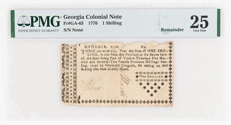 Lot #403 William Few Signed Revolutionary