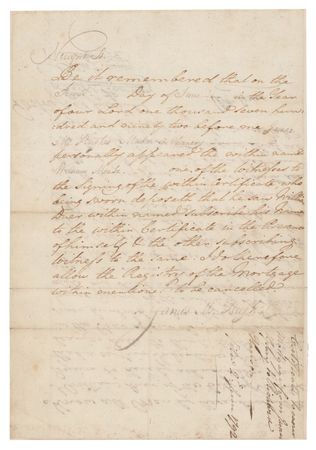 Lot #397 William Duer Document Signed - Image 2