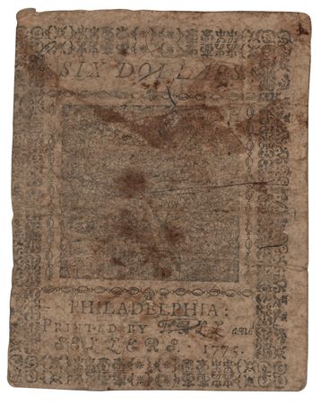Lot #489 Jonathan Bayard Smith Signed Revolutionary War-Dated Pennsylvania Colonial Currency - Image 2