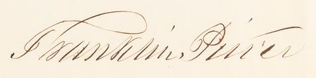 Lot #33 Franklin Pierce Document Signed as President - Image 2