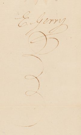 Lot #407 Elbridge Gerry Document Signed - Image 2