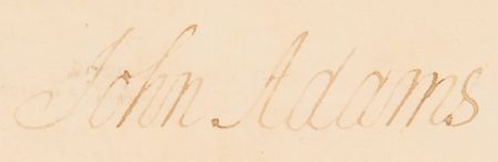 Lot #6 John Adams Partial Document Signed as President - Image 2