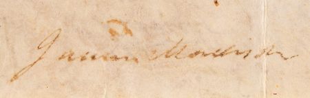 Lot #12 Thomas Jefferson and James Madison Partial Document Signed as President and Secretary of State - Image 3