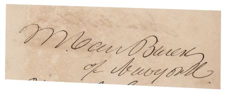 Lot #301 Martin Van Buren Signature - Image 1