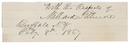 Lot #154 Millard Fillmore Signature - Image 1