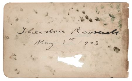 Lot #264 Theodore Roosevelt and William McKinley Dual-Signed Album Page - Both Signed as President - Image 1