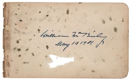 Lot #264 Theodore Roosevelt and William McKinley Dual-Signed Album Page - Both Signed as President - Image 2