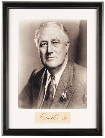 Lot #257 Franklin D. Roosevelt Signature - Image 1