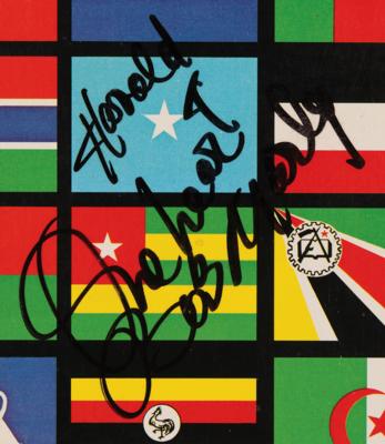 Lot #670 Bob Marley Signed 'Survival' Album - 