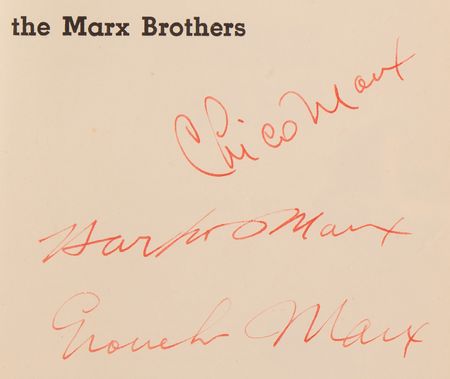 Lot #763 Marx Brothers Multi-Signed Book - 