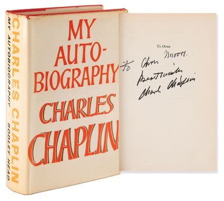 Lot #789 Charlie Chaplin Signed Book - My Autobiography - Image 1