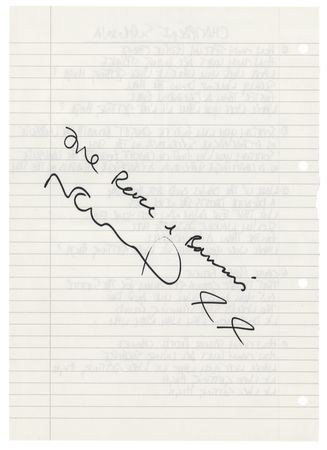 Lot #671 Oasis: Noel Gallagher Handwritten and Signed Lyrics for 'Champagne Supernova' - Image 2