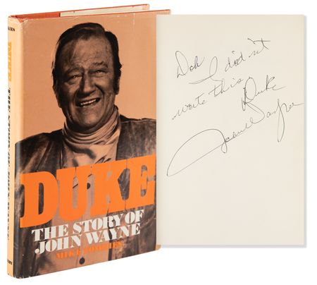 Lot #767 John Wayne Signed Book - Duke: The Story of John Wayne - Image 1